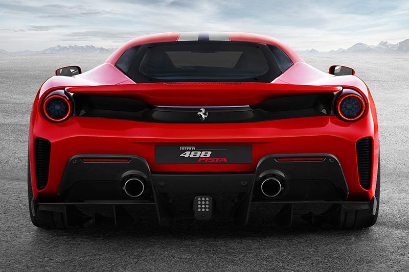 Ferrari 488 Pista - Heckansicht