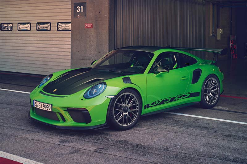 Kurz vor der schnellsten Runde, der Porsche 911 GT3 RS