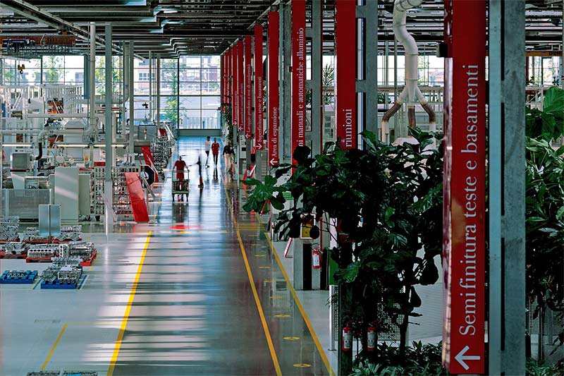 Ferrari Fertigungshallen in Maranello