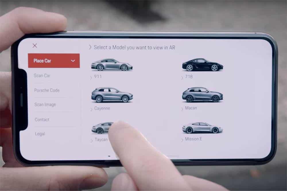 Wählen Sie zunächst das gewünschte Porsche-Modell aus