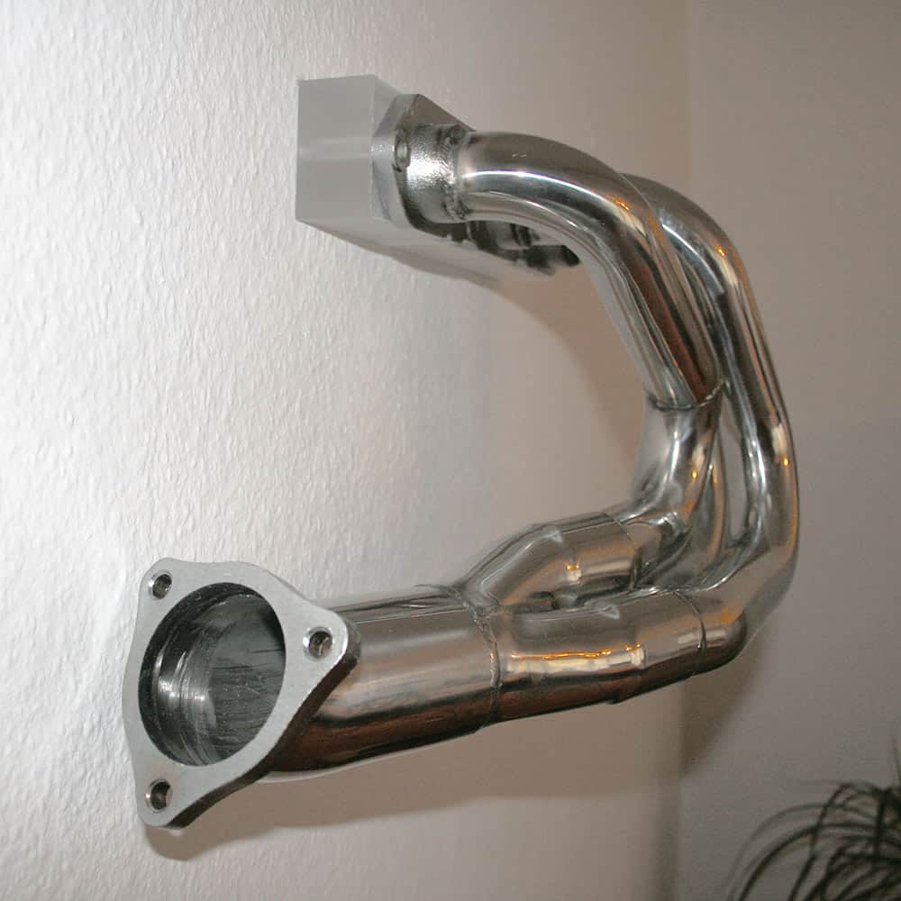 Porsche 911 Edelstahl Fächerkrümmer für die Wand